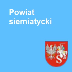 obraz w kształcie kwadratu z logiem powiatu siemiatyckiego